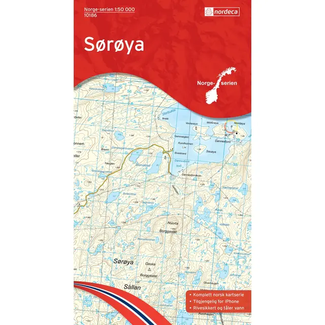 Kart 10186 Sørøya 1:50 000 