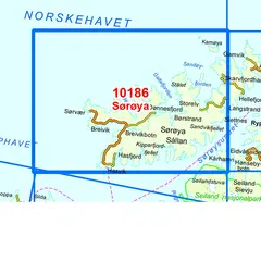 Kart 10186 S&#248;r&#248;ya 1:50 000
