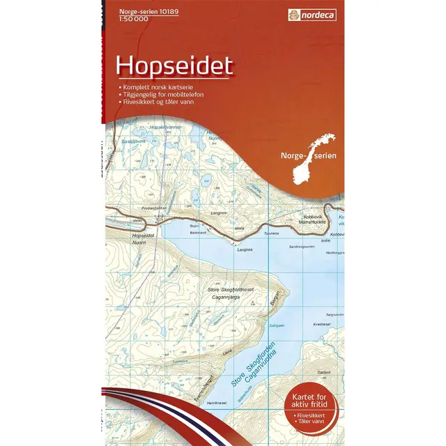 Kart 10189 Hopseidet 1:50 000 