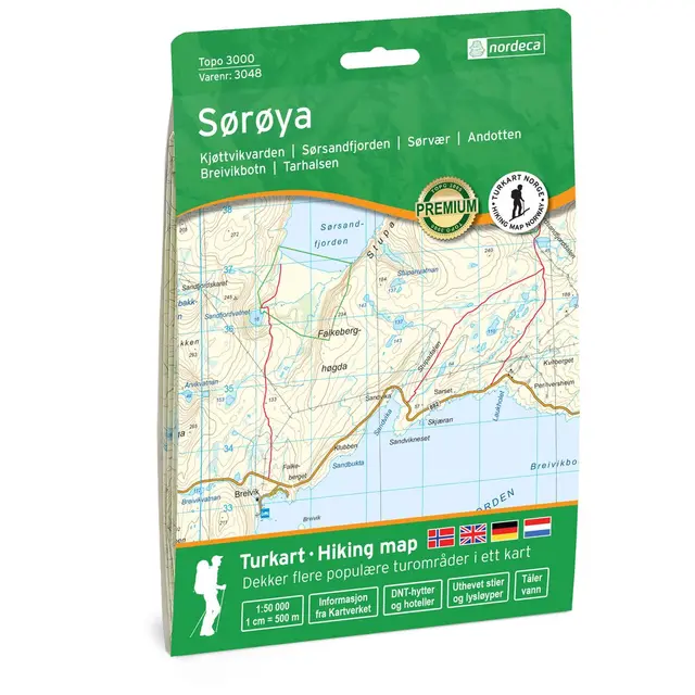 Kart 3048 Sørøya Topo 3000 