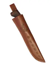 Kniv med brunt skaft