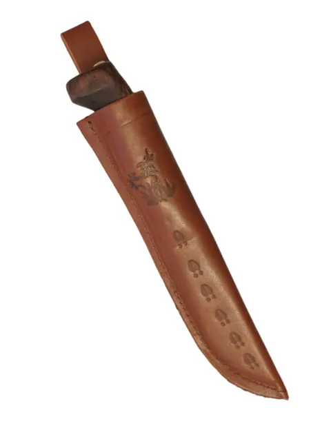 Kniv med brunt skaft 
