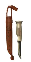 Kniv med reinhorn skaft