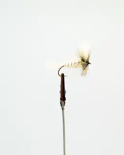 Bomber White (Wolff) White Tail-Badger Hackle