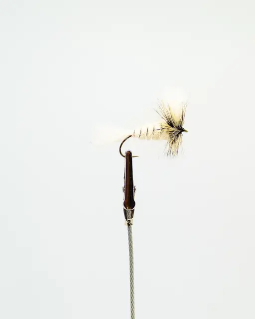 Bomber White (Wolff) White Tail-Badger Hackle 6 