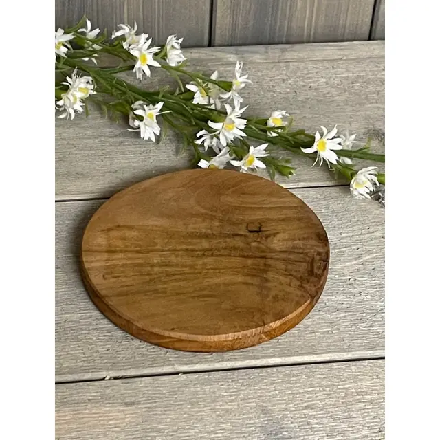 Classic Teak coaster Ø10  cm 