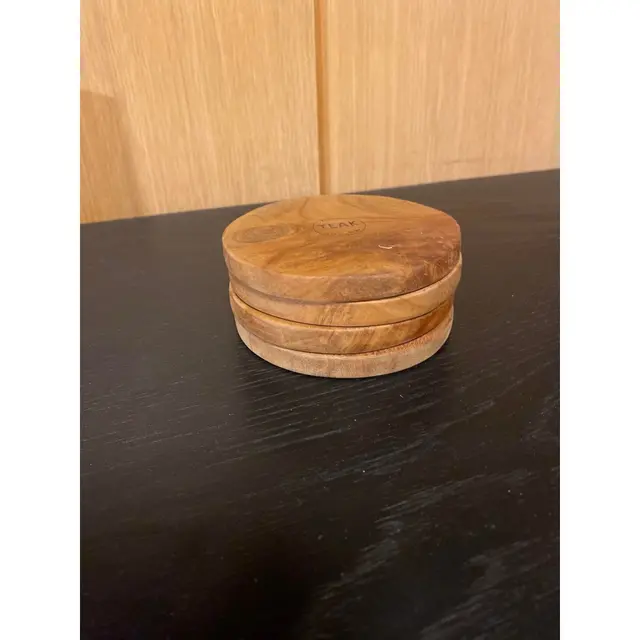 Classic Teak coaster Ø10  cm 