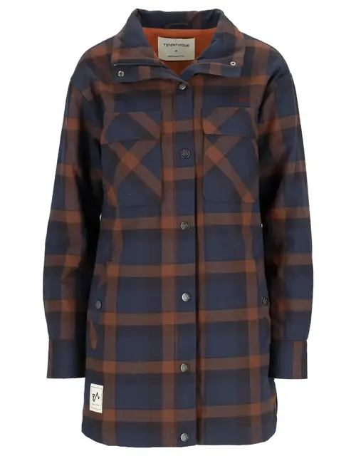 Finse Flannel Jakke 34 Marine 
