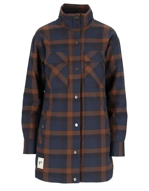 Finse Flannel Jakke 34 Marine 