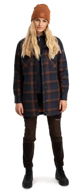 Finse Flannel Jakke 34 Marine 