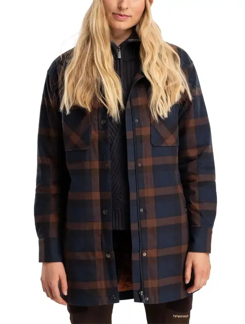 Finse Flannel Jakke 34 Marine 