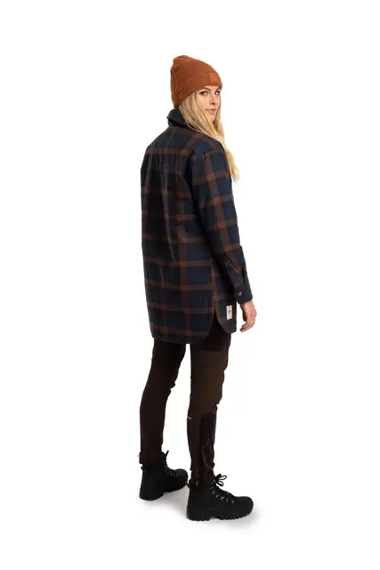 Finse Flannel Jakke 34 Marine 
