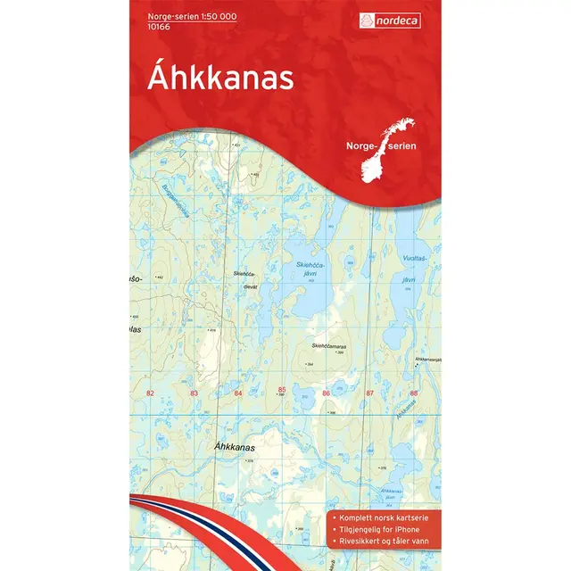 Norge-serien AHKKANAS 1:50000 