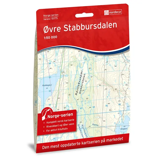 Norge-serien ØVRE STABBURSDALEN 1:50000 