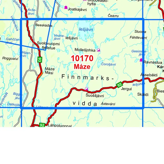 Norge-serien MAZE 1:50 000 