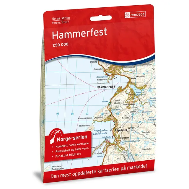 Norge-serien HAMMERFEST 1:50000 