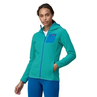 W&#39;s R1 Air Full-Zip Hoody Subtidal Blue