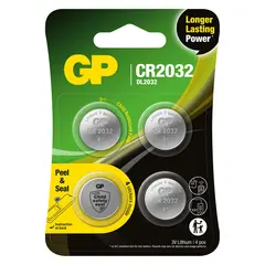 Batteri CR2032 Litium 3V 4 pk 4 pk