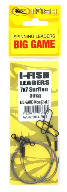 Stålfortøm Big Game 70cm 30kg 