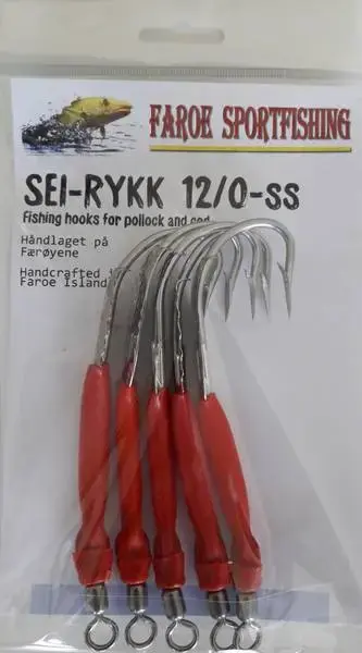 Faroe Sei-Rykk 10/0 Rød 5pk 