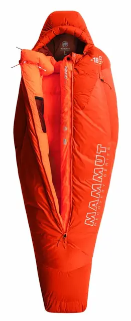 Mammut Protect down bag -18C L, Safety Orange 