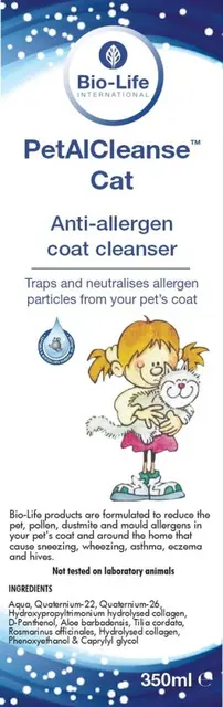 Petal Cleanse D Katt (Allergi Hemmende) 350ml 