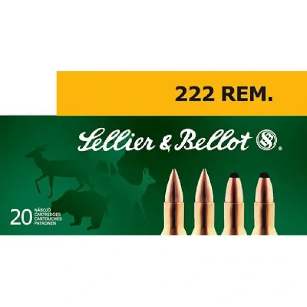 Sellier & Bellot kal 222 FMJ 50gr Helmantel 