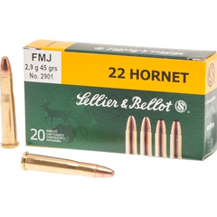 Sellier &amp; Bellot kal 22 hornet FMJ FMJ 20 pk