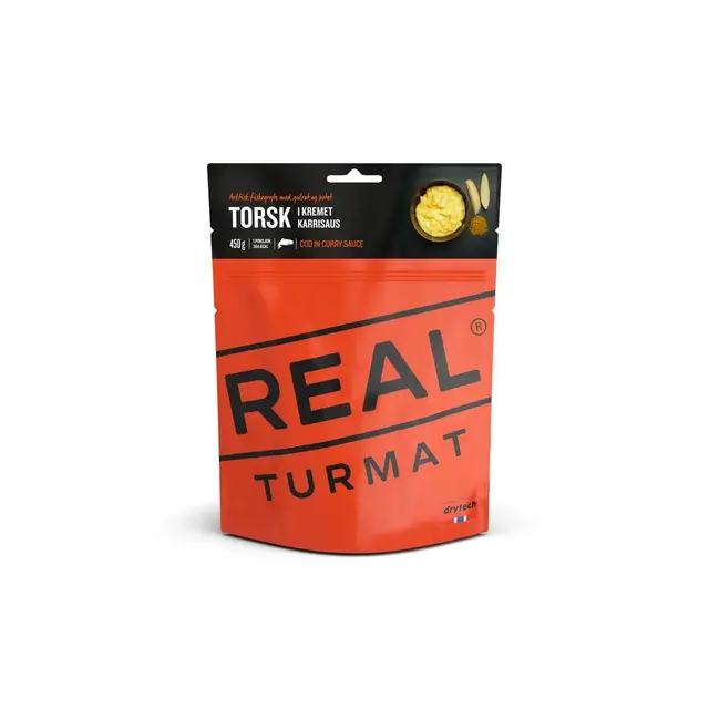 Real Turmat Torsk i kremet karrisaus 