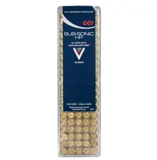 CCI 22 LR SUBSONIC 40GR.HP (100 pk.)