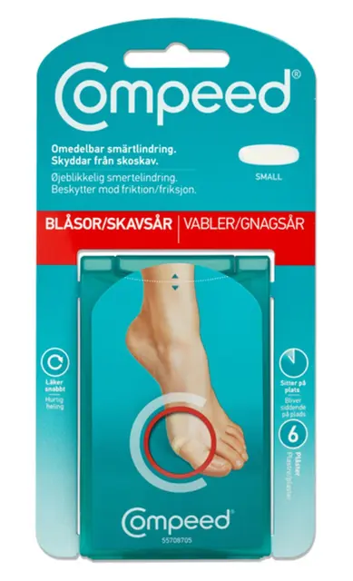 Compeed Gnagsårplaster Small - mot mindre gnagsår. 6stk plaster 