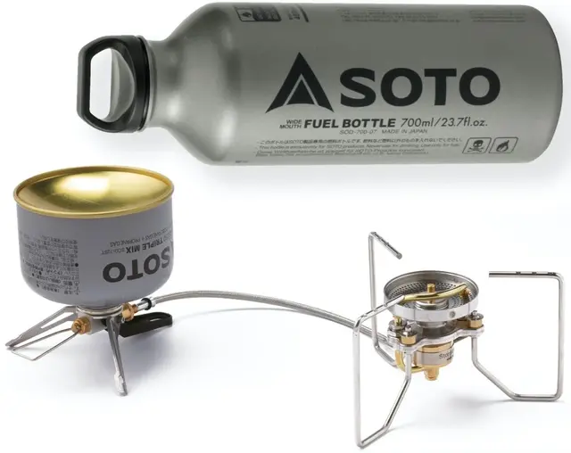 Soto Stormbreaker multifuelbrenner komplett med fuelflaske 