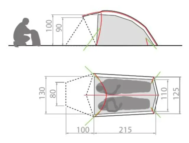 Allround Taurus backpacking tent 2 persons 