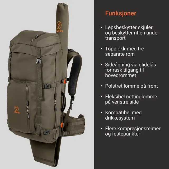 Vorn Jaktsekk EV45 