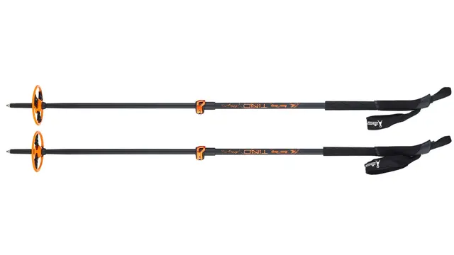 Tind 2-Section Alloy Pole Lett og solid aluminiums stav for fjelle 