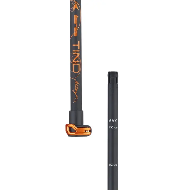 Tind 2-Section Alloy Pole Lett og solid aluminiums stav for fjelle 